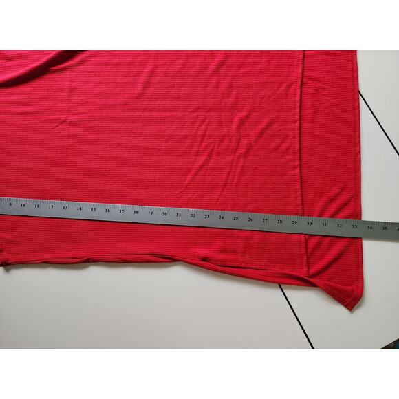 Hybrid & Company Dress Red High-Low Turtleneck Womens 1X - Picture 6 of 8